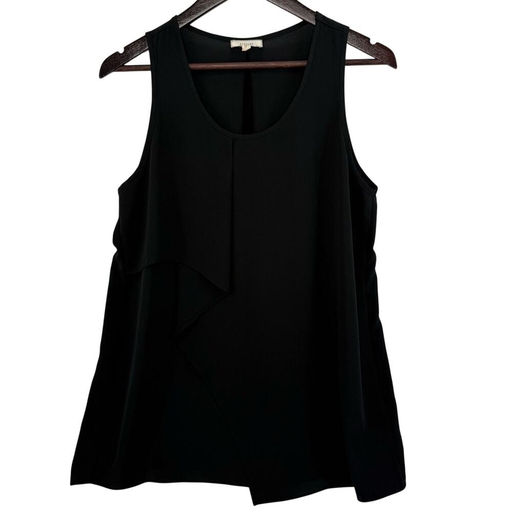 Pleione Black Sheer Tunic Tank M